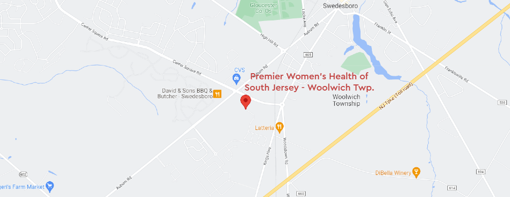 Premier Women's Health of South Jersey Woolwich map image