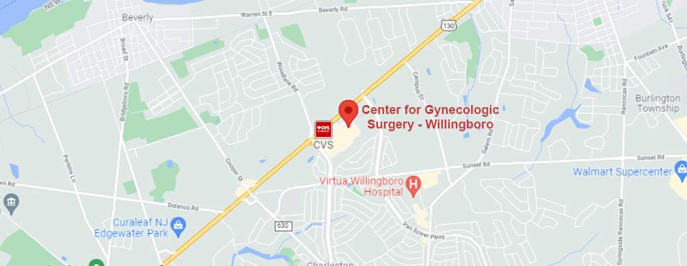 Center for Gynecologic Surgery Willingboro location map