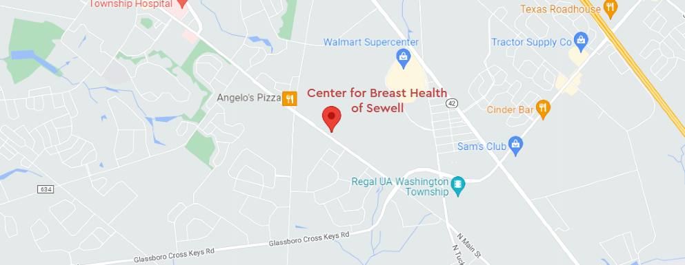 center for breast health - sewell map