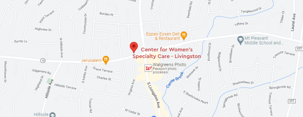 Center for Women's Specialty Care - Livingston Map image
