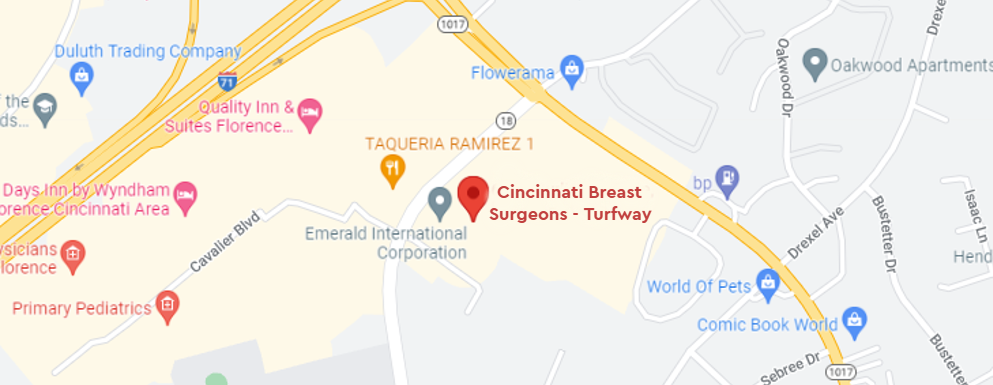 Cincinnati Breast Surgeons Turfway map - Axia Women's Health